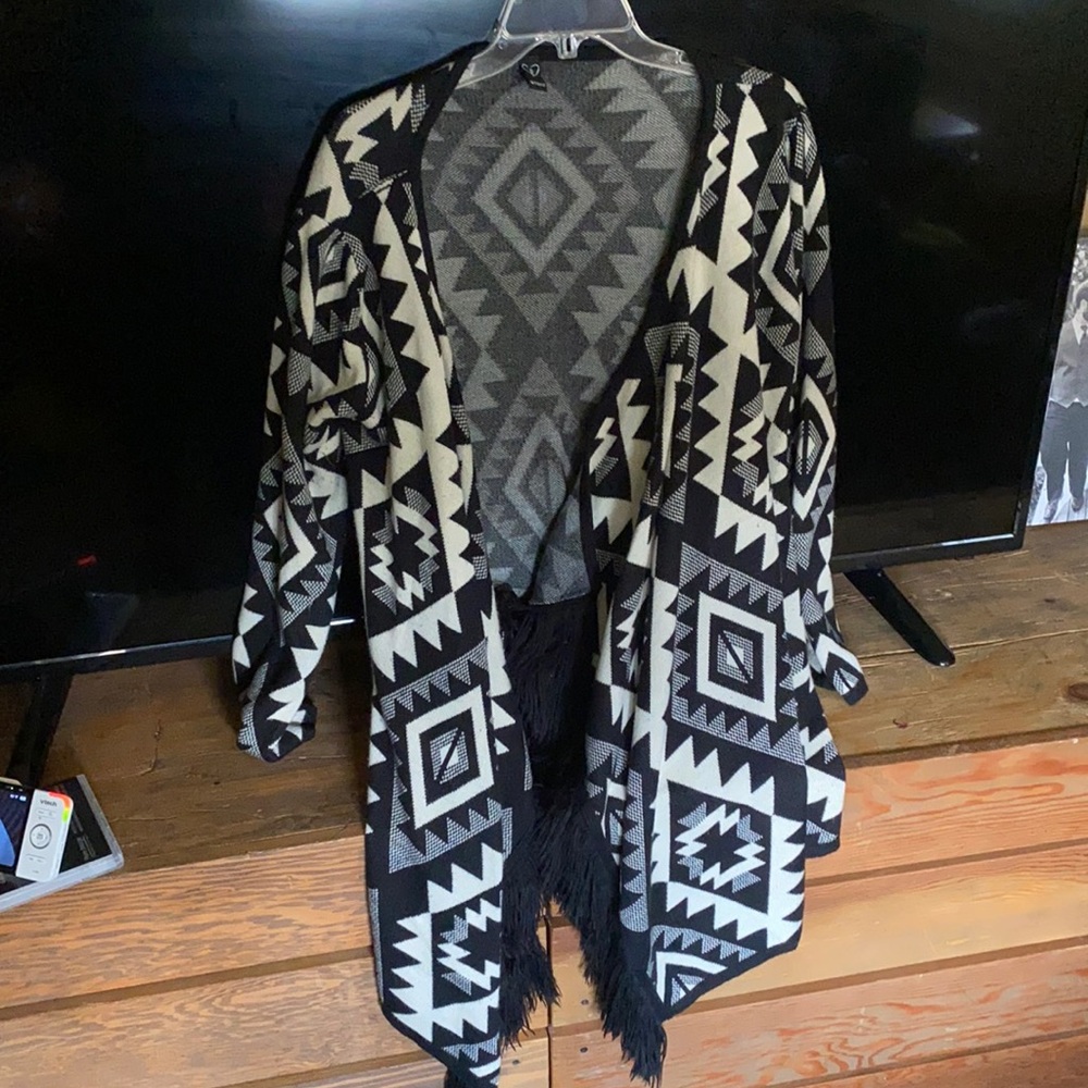 Tribal print cardigan